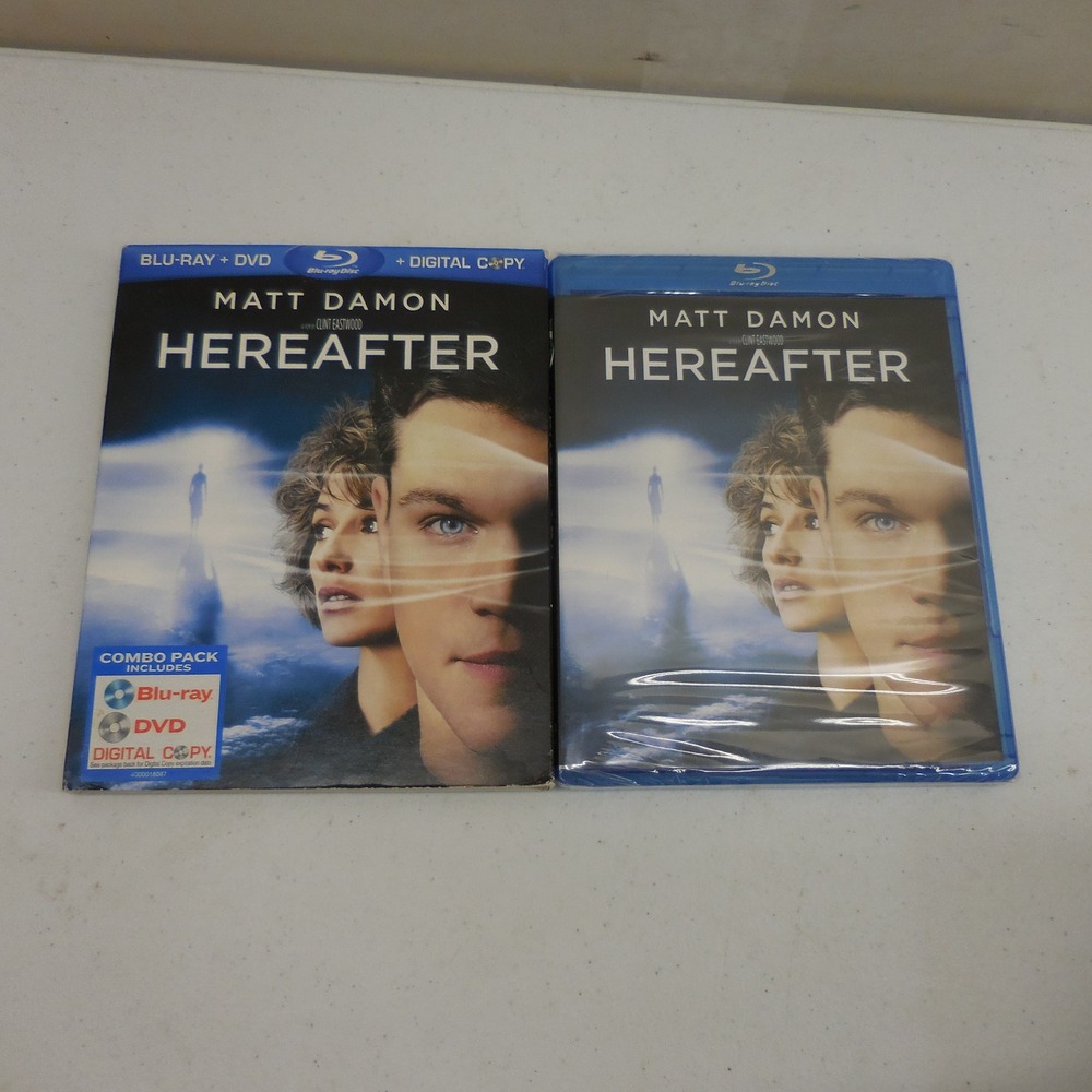 Hereafter Blu-ray DVD Combo Pack Matt Damon Clint Eastwood Movie with Slipcover